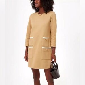 NWT! Tuckernuck Tan Croissant Francoise Mod Mini Dress Size XS
